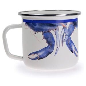 (2) Golden Rabbit Blue Crab 24 oz Grande Mugs - Set of 2